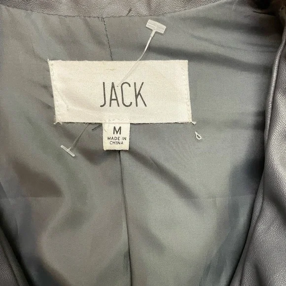 Vegan Leather Moto Jacket by JACK - Picture 2 of 12